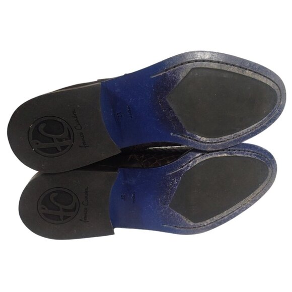 Franco Cuadra Women's Us 10 Mex 27 Brown Python Snake Skin Leather Ankle Boots - Picture 7 of 7